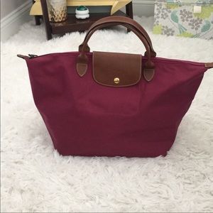 *Authentic* Cranberry LongChamp Tote